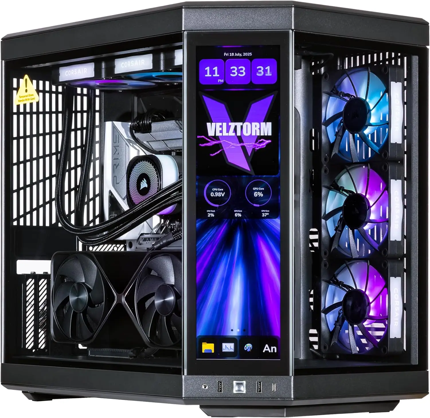 Velztorm LCD Black Praetix Cus - огляд і ціна Rtx 5080 16Gb