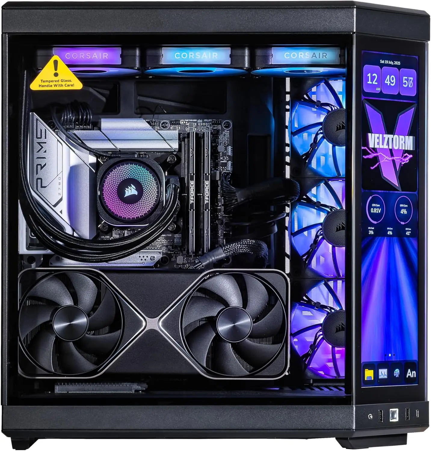 Velztorm LCD Black Praetix Cus - огляд і ціна Rtx 5080 16Gb