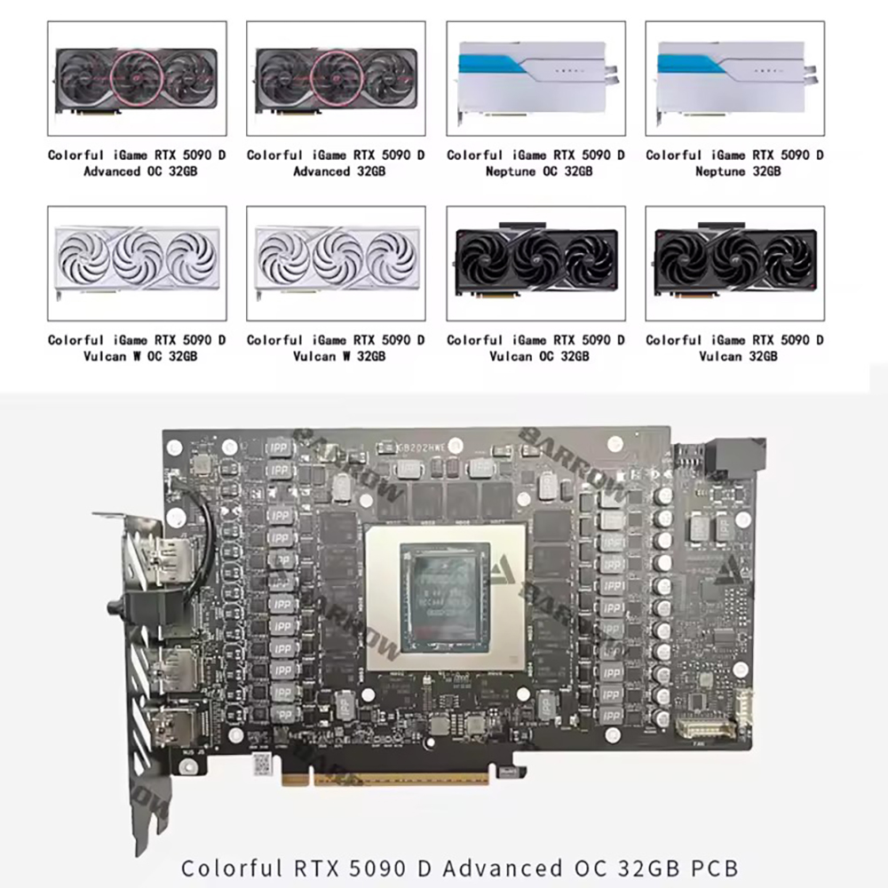 Barrow GPU Block For Colorful  - огляд і ціна Rtx 5090 32Gb