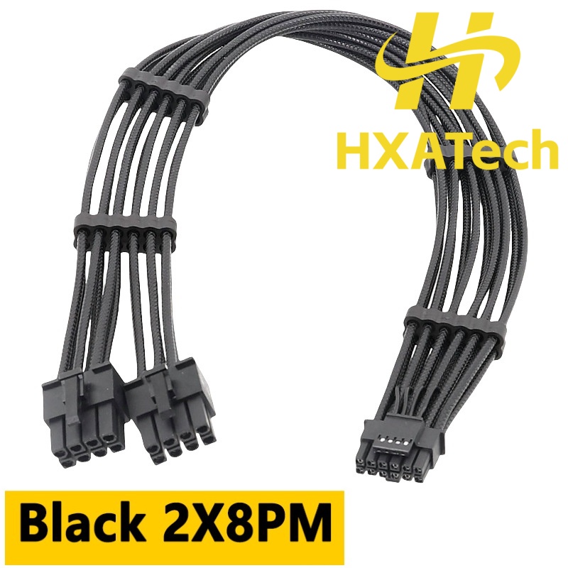 HXATech- 2x8PIN 3X8PIN 4X8PIN  - огляд і ціна Dual 8Pin To 16Pin 12Vhpwr Cable