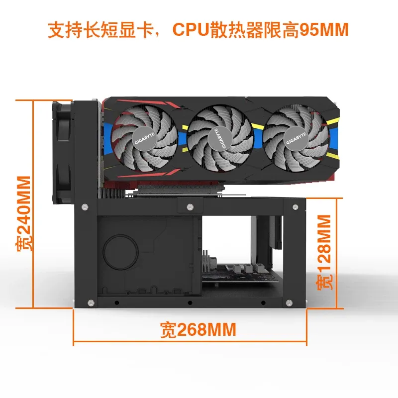 JMZ Graphics Card Stand Rack O - огляд і ціна Gpu Mining Rig Frame 8 Gpu